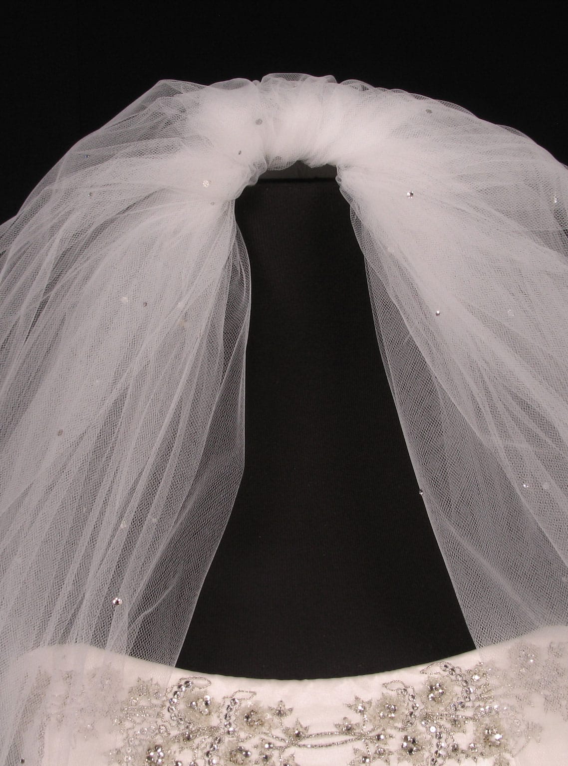Your Dream Dress S547VL Diamond White Waist Length Bridal Veil