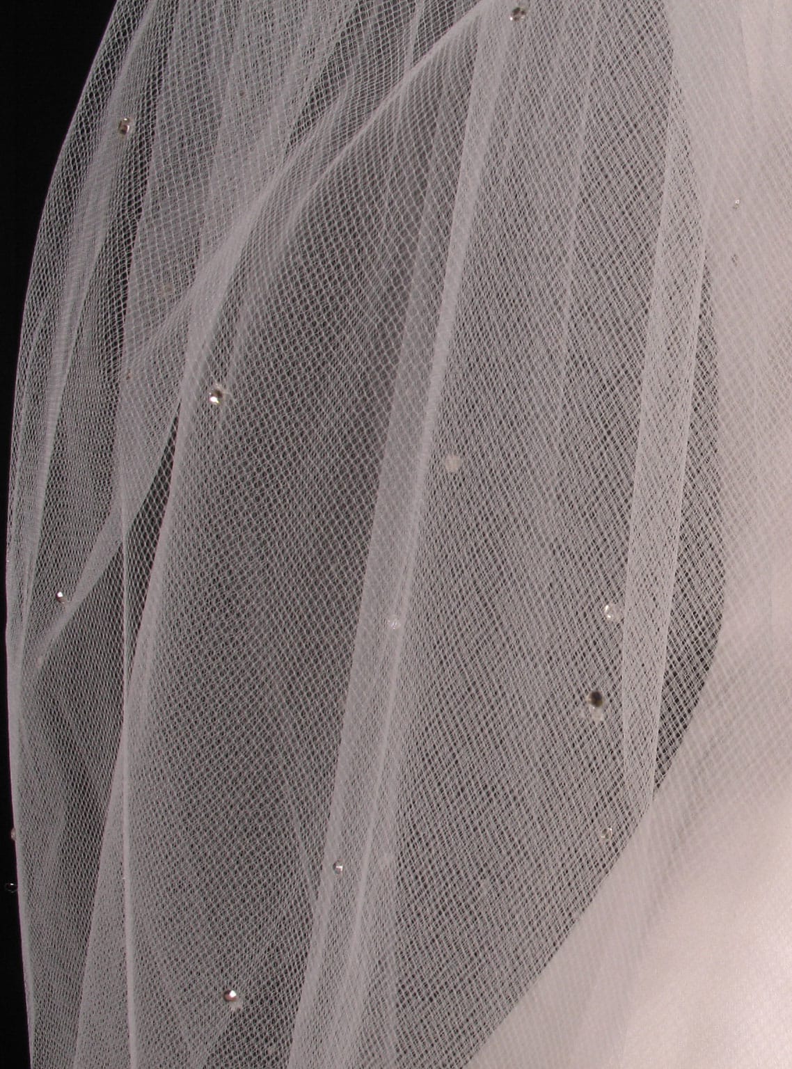 Your Dream Dress S547VL Diamond White Waist Length Bridal Veil