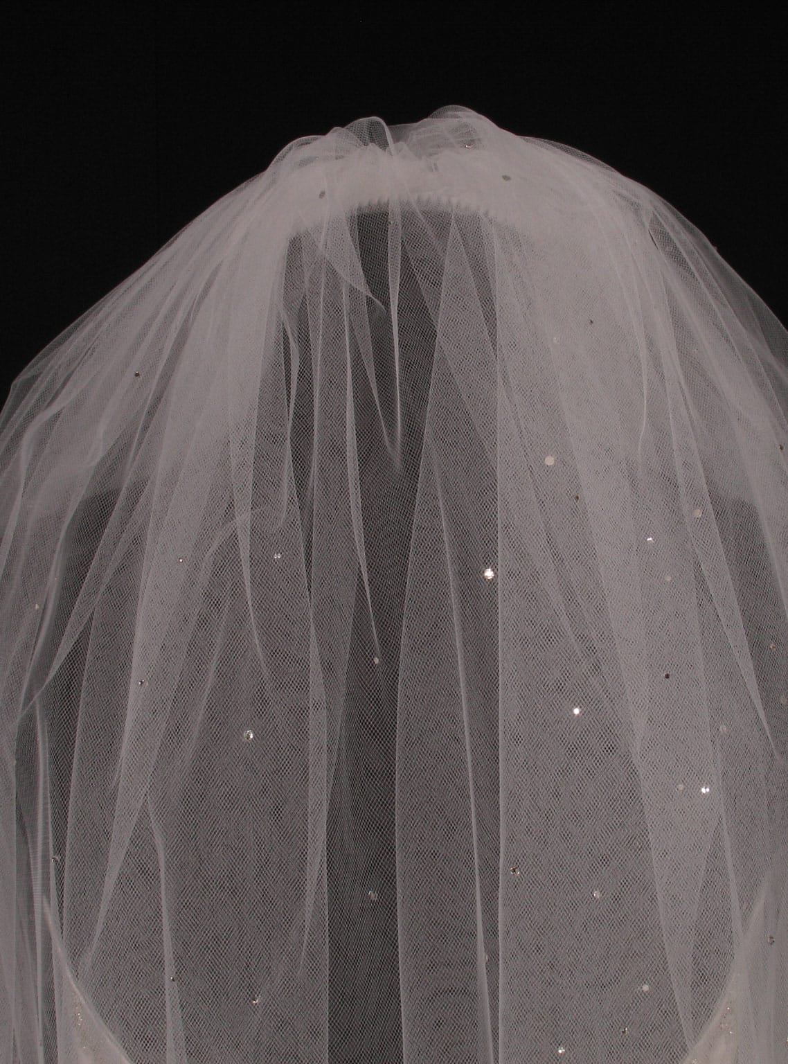 Your Dream Dress S547VL Diamond White Waist Length Bridal Veil