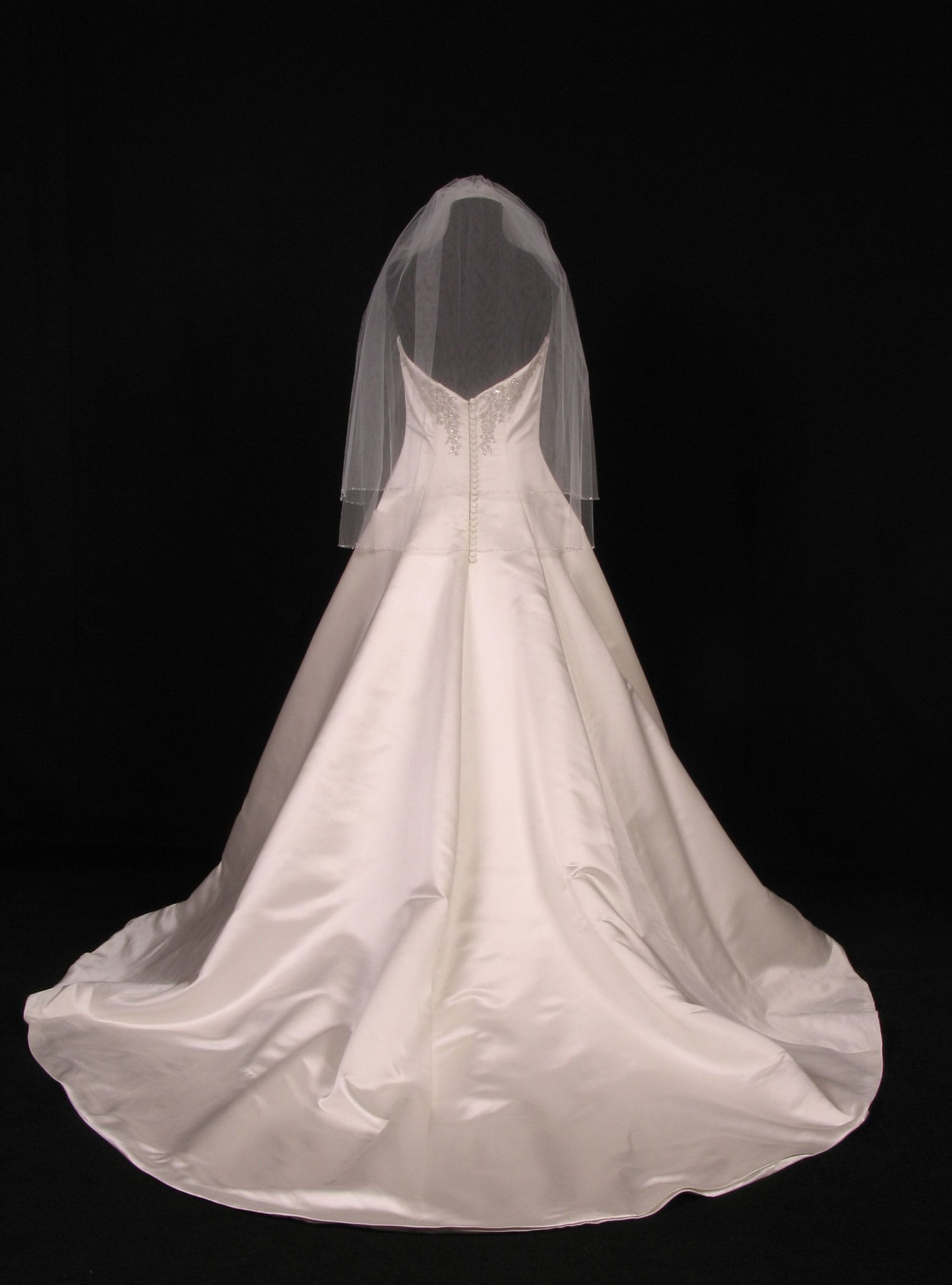 Your Dream Dress S2622VL Diamond White Waist Length Bridal Veil