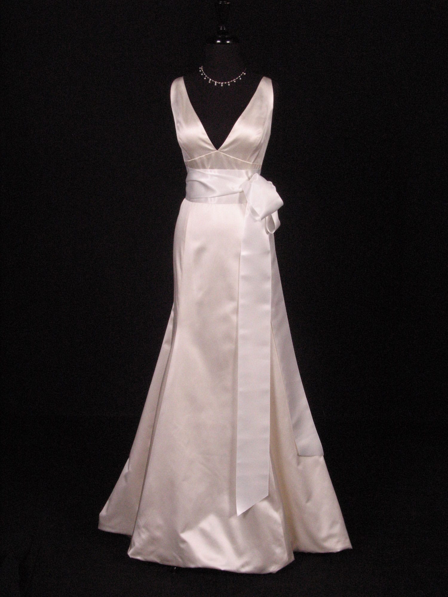 Bridal White Double Faced Satin Ribbon Sash