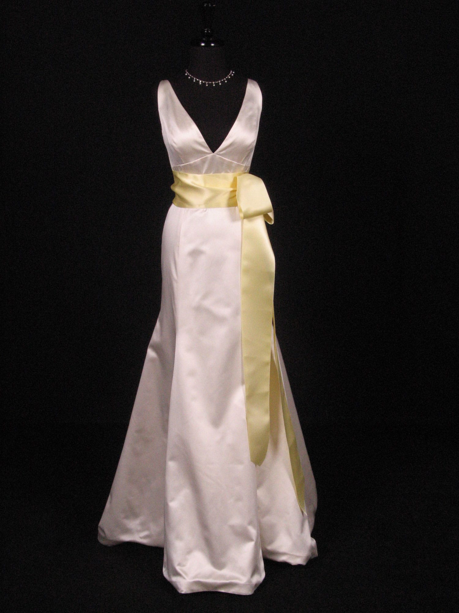 Buttercream Double Faced Satin Ribbon Sash