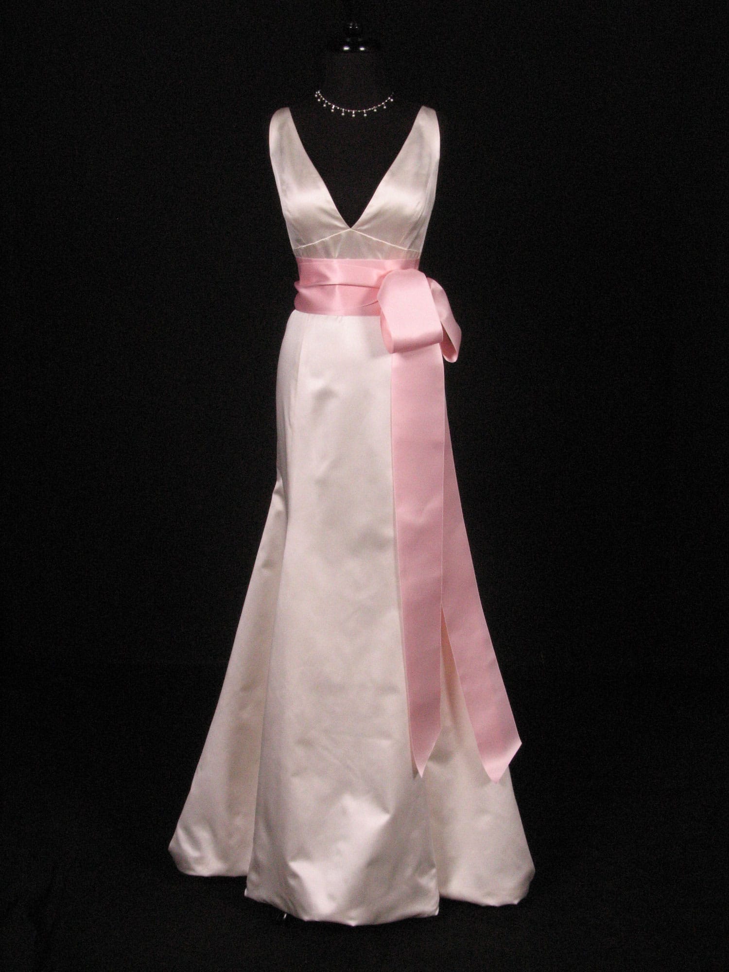 Light Pink Double Faced Satin Ribbon Sash