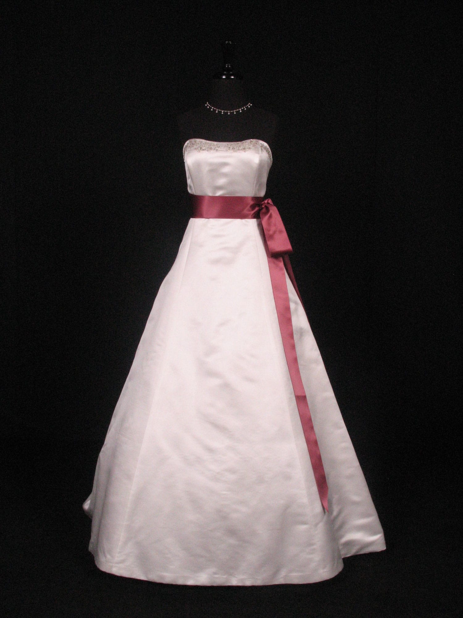Victorian Rose Double Faced Satin Ribbon Sash