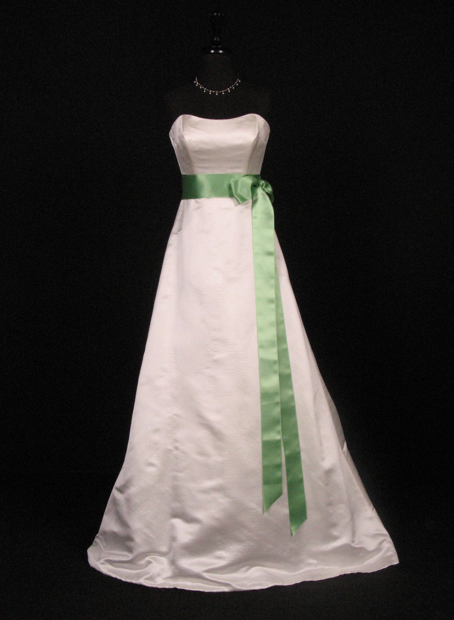 Celery Double Faced Satin Ribbon Sash