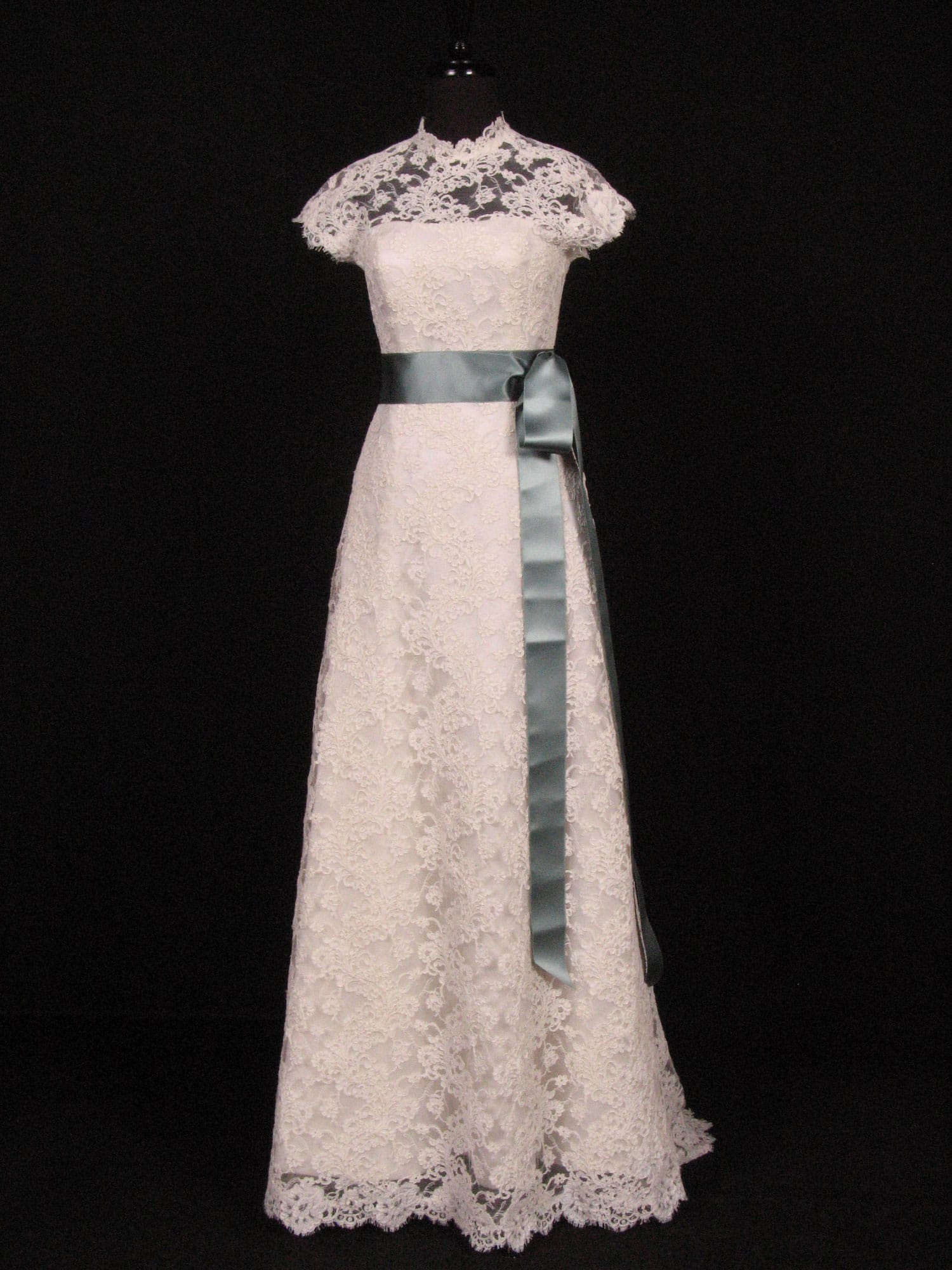 Teal Double Faced Satin Ribbon Sash