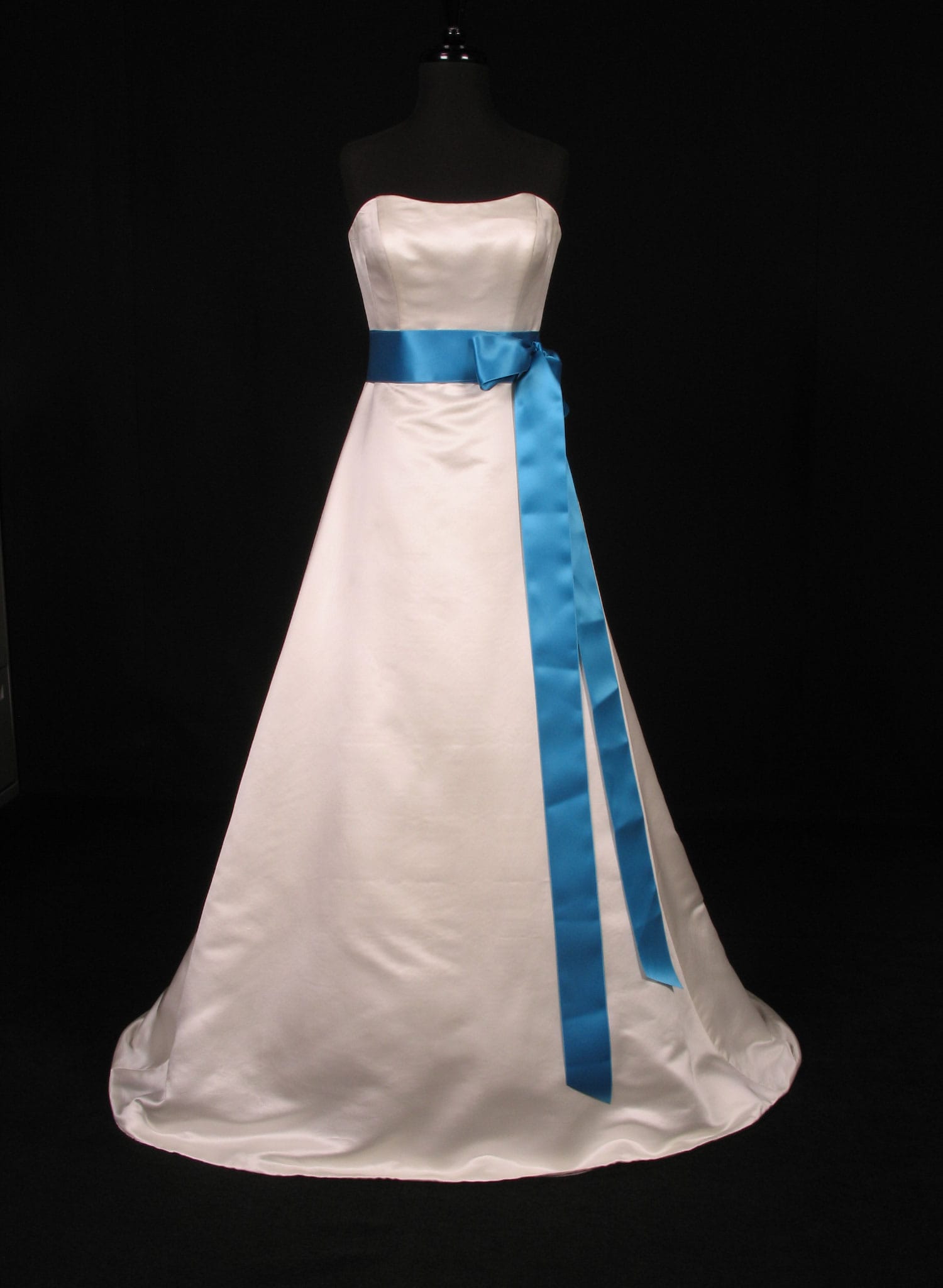 Turquoise Double Faced Satin Ribbon Sash
