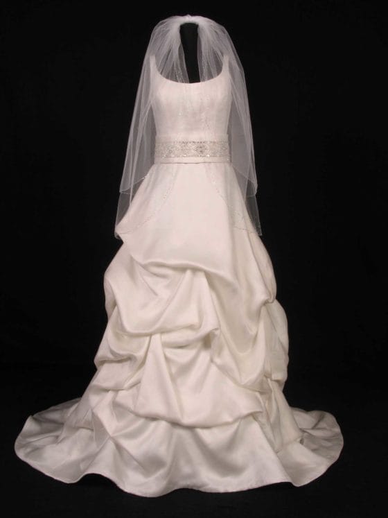 S5177VL White Bridal Veil