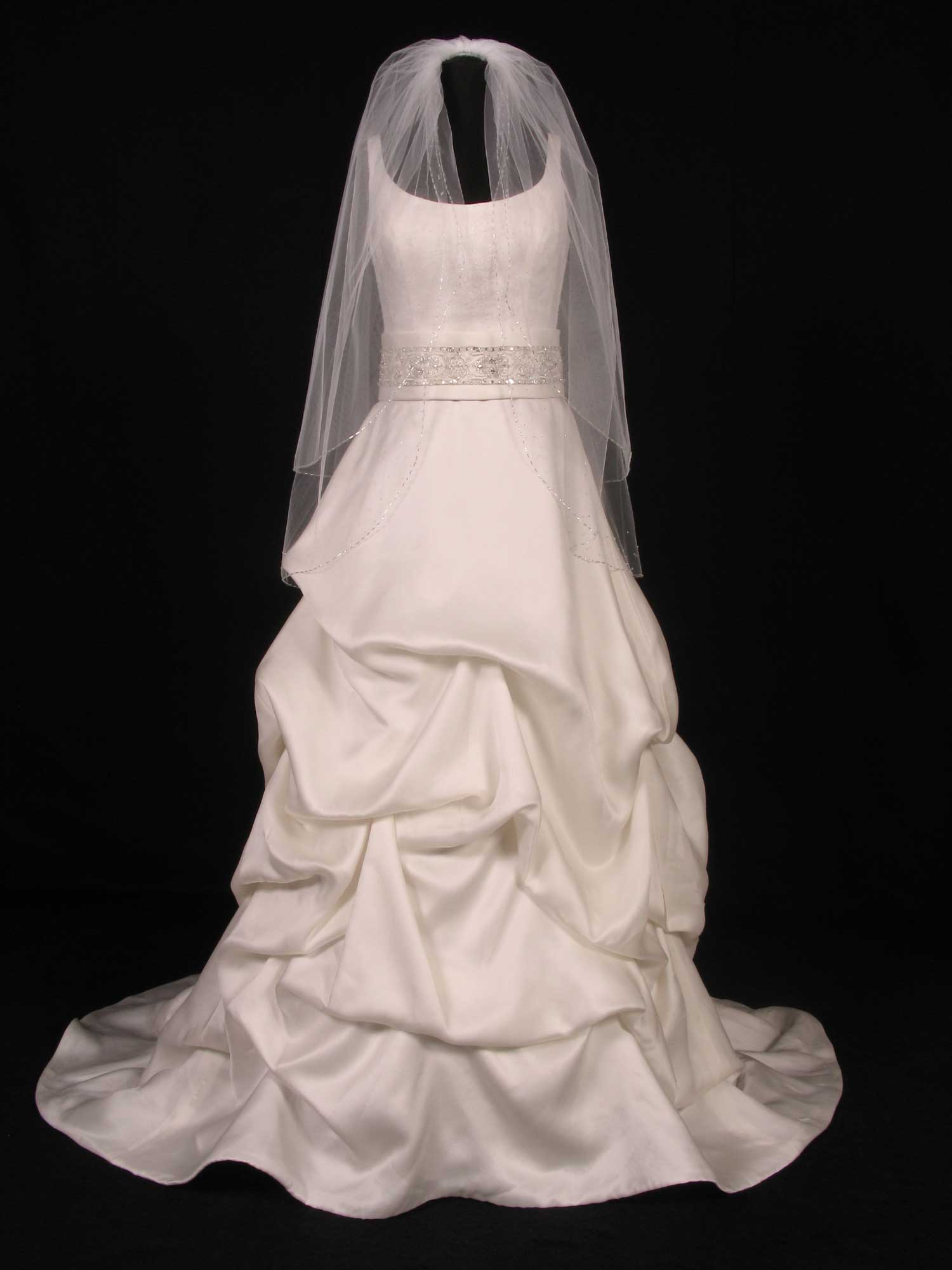 S5177VL White Bridal Veil