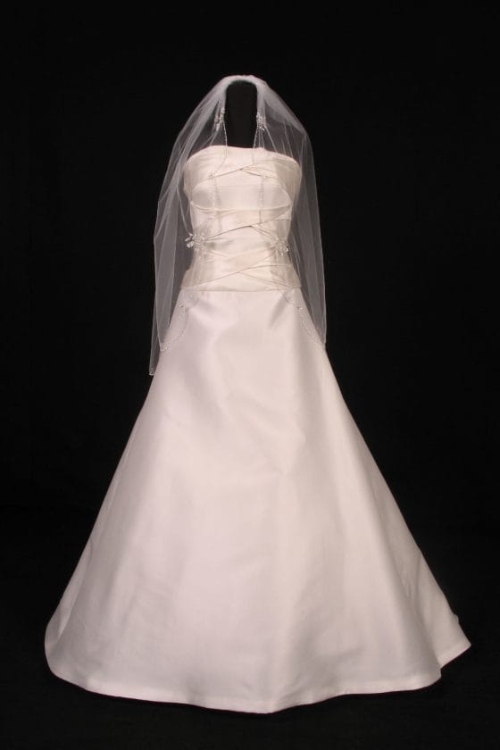S3162VL White Bridal Veil