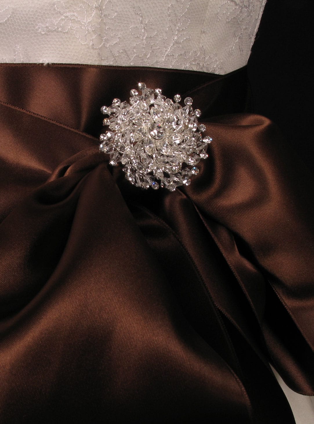 Your Dream Dress Exclusive 9SBR Silver Brooch Bridal Jewelry