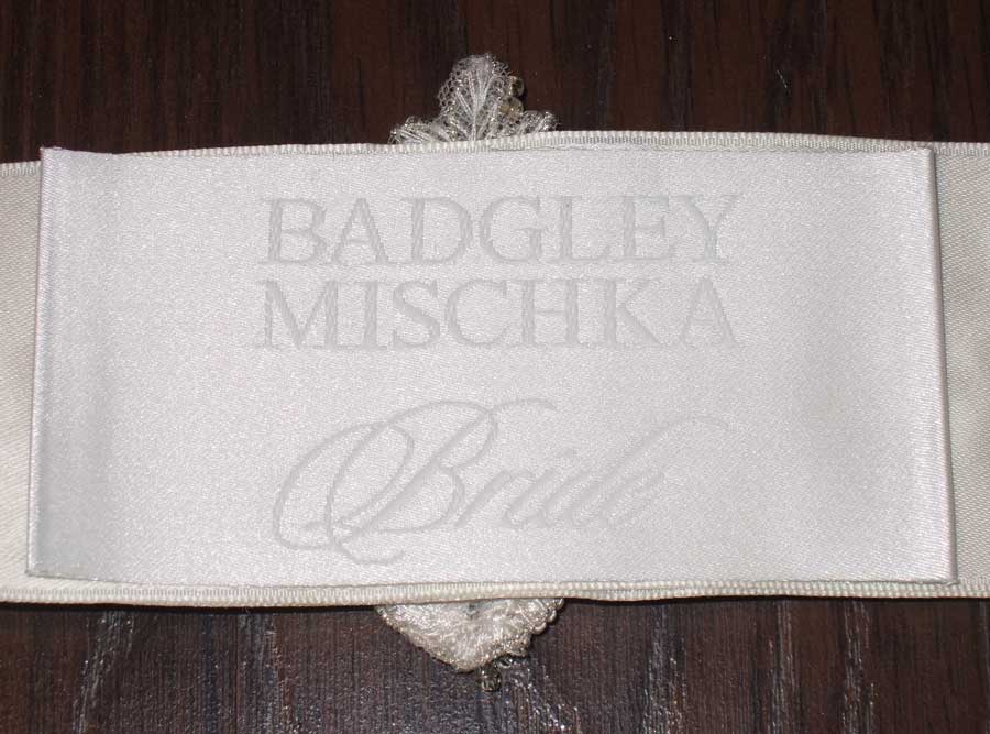 Badgley Mischka Hayward Ivory Embellished Bridal Sash