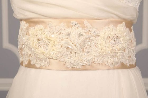 B512 Embellished Bridal Sash