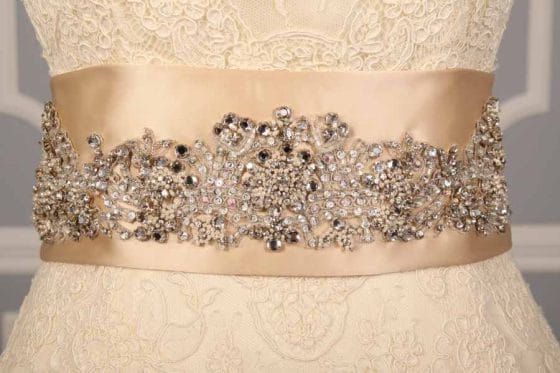 B521 Embellished Bridal Sash