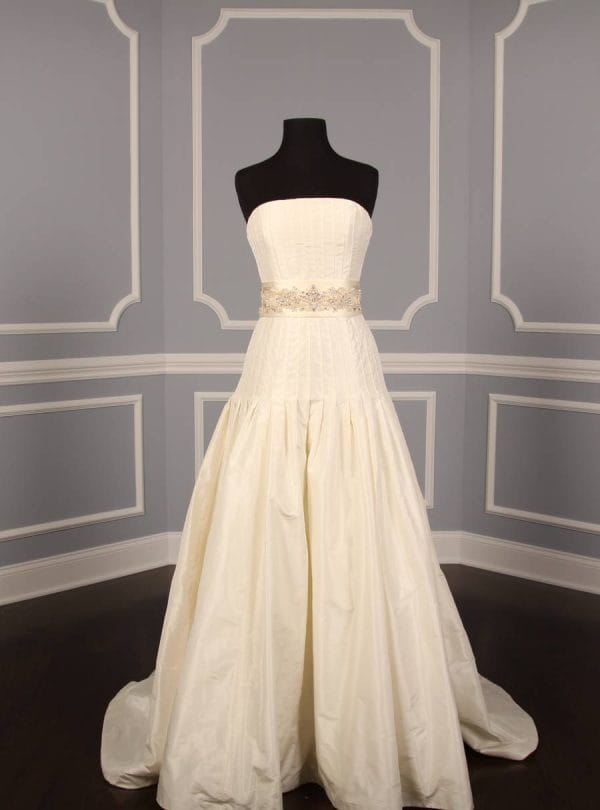 B532 Ivory Embellished Bridal Sash