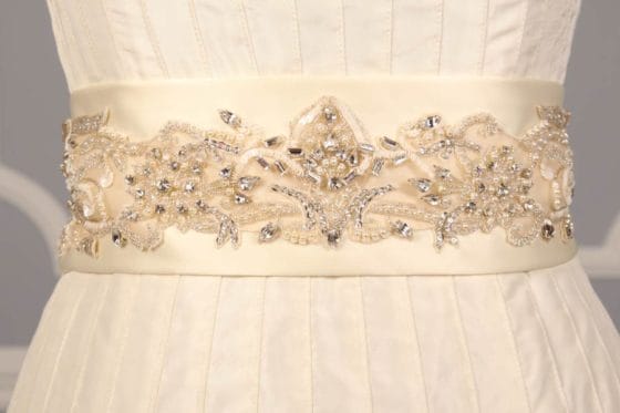 B532 Embellished Bridal Sash