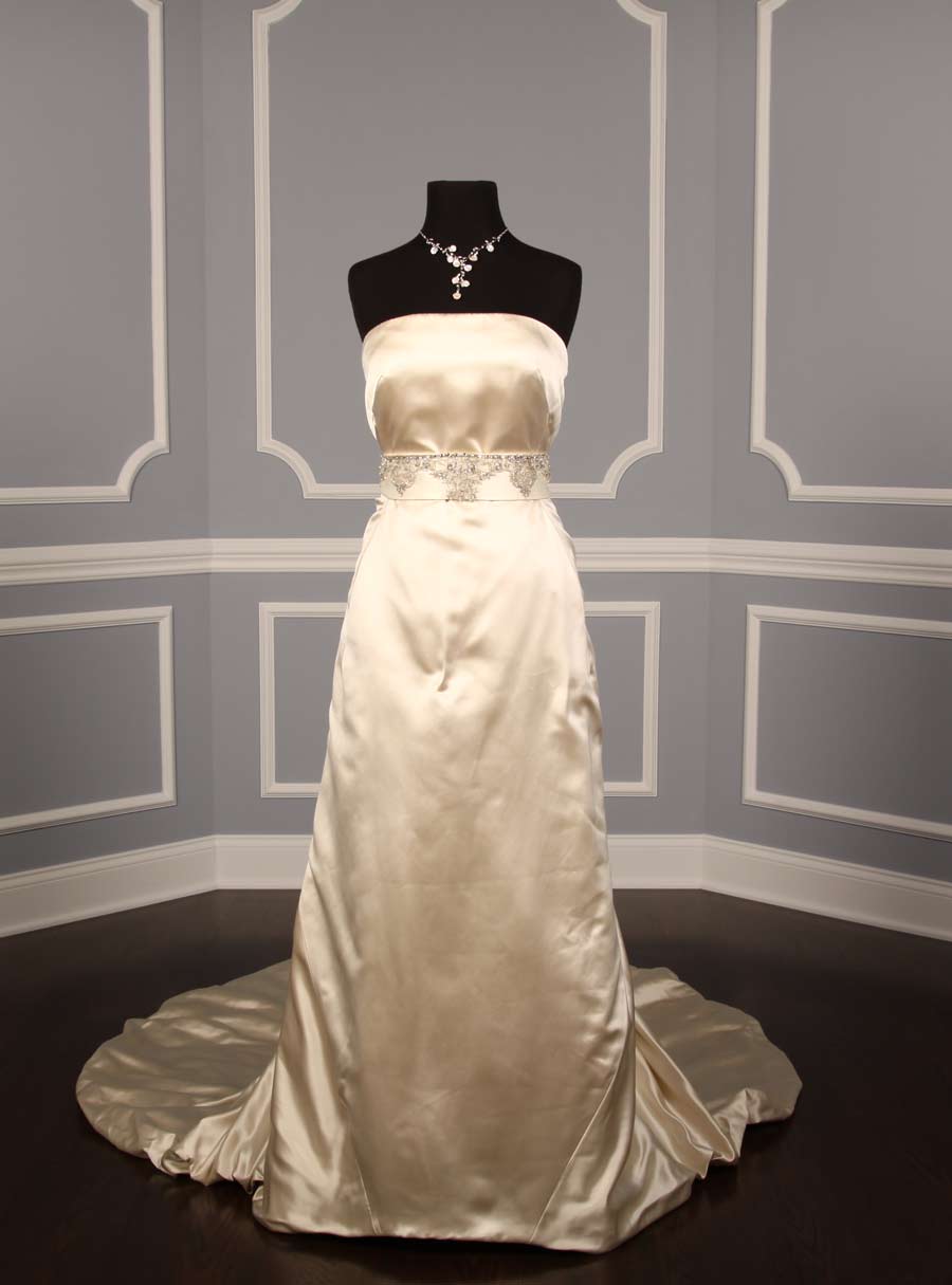 B536 Ivory Embellished Bridal Sash