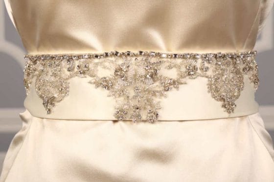 B536 Embellished Bridal Sash