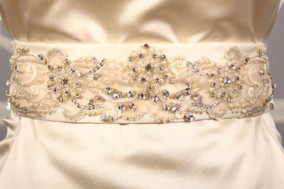 B537 Embellished Bridal Sash