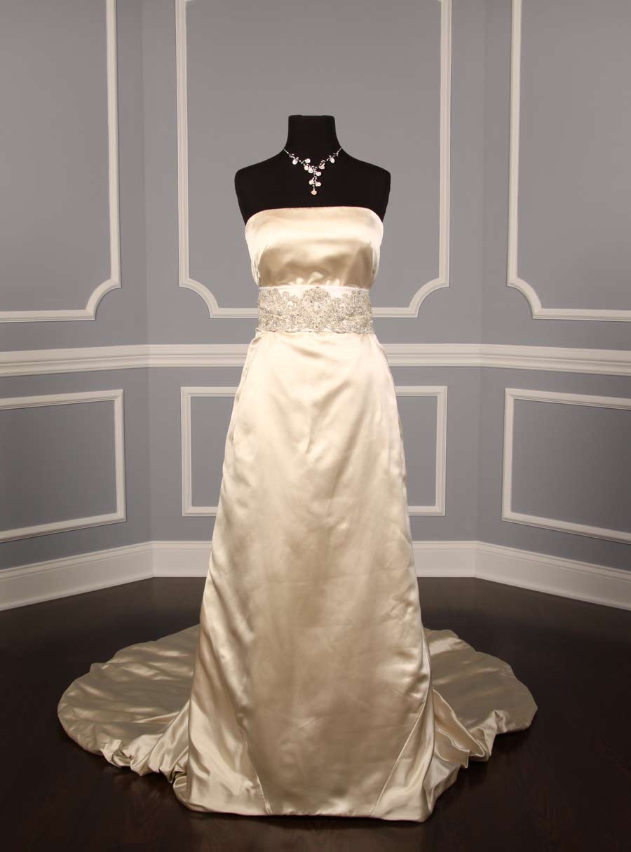 B514 Bridal White Embellished Bridal Sash
