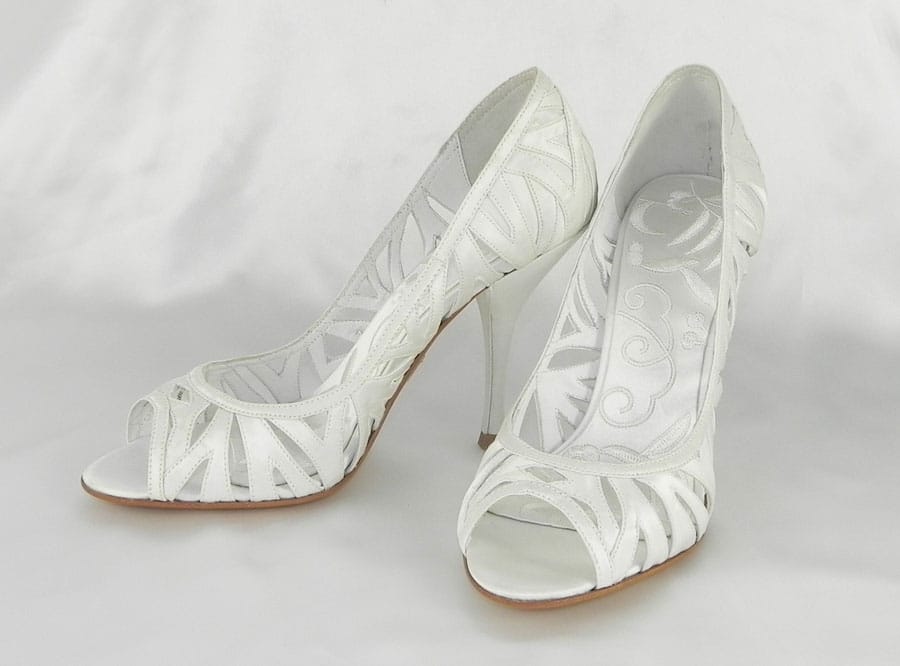 Badgley Mischka Shaina M1023 White Bridal Shoes