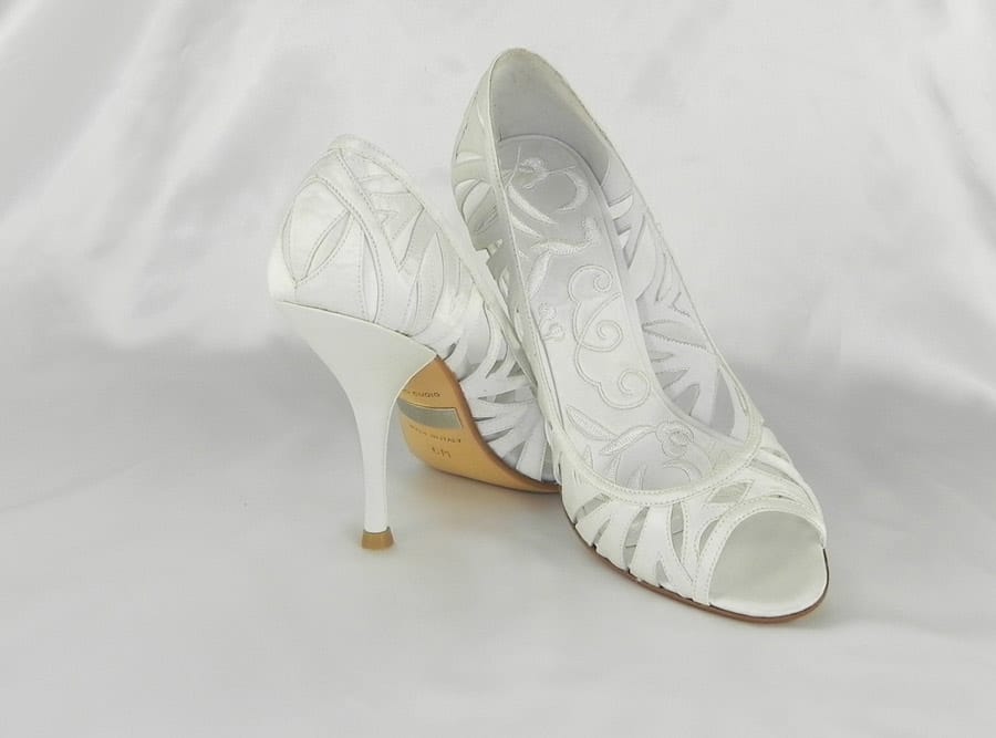 Badgley Mischka Shaina M1023 White Bridal Shoes