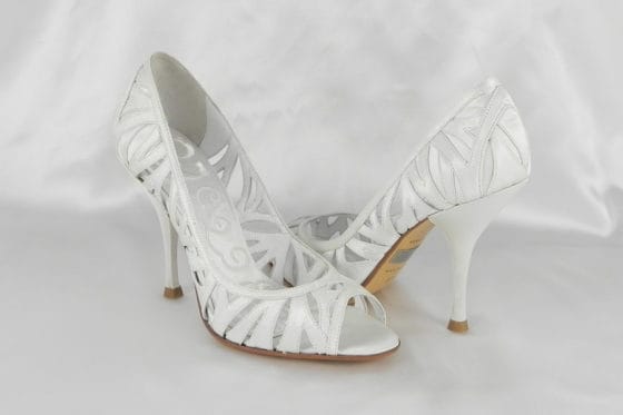 Badgley Mischka Shaina M1023 White Bridal Shoes