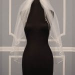 Jennifer Leigh Maisie Diamond White Waist Length Bridal Veil