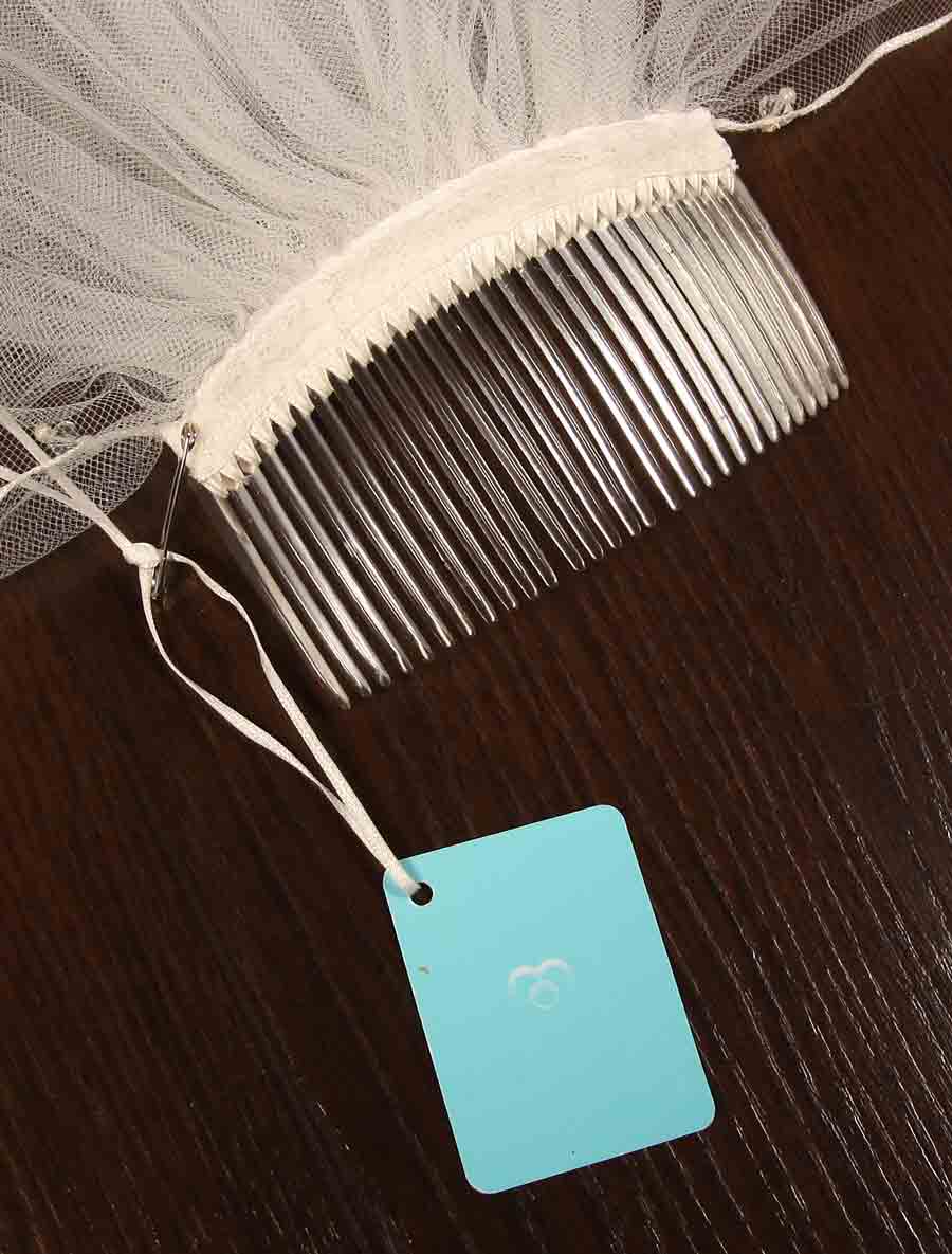 Jennifer Leigh Maisie Diamond White Waist Length Bridal Veil