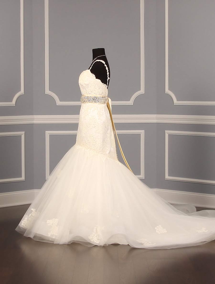 Anne Barge 572 B Cream Embellished Bridal Sash