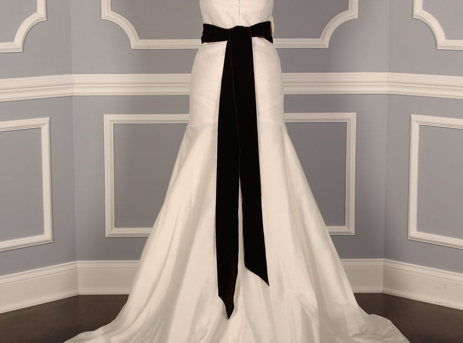 Anne Barge Grayson Chocolate 3 yard Embellished Bridal Sash