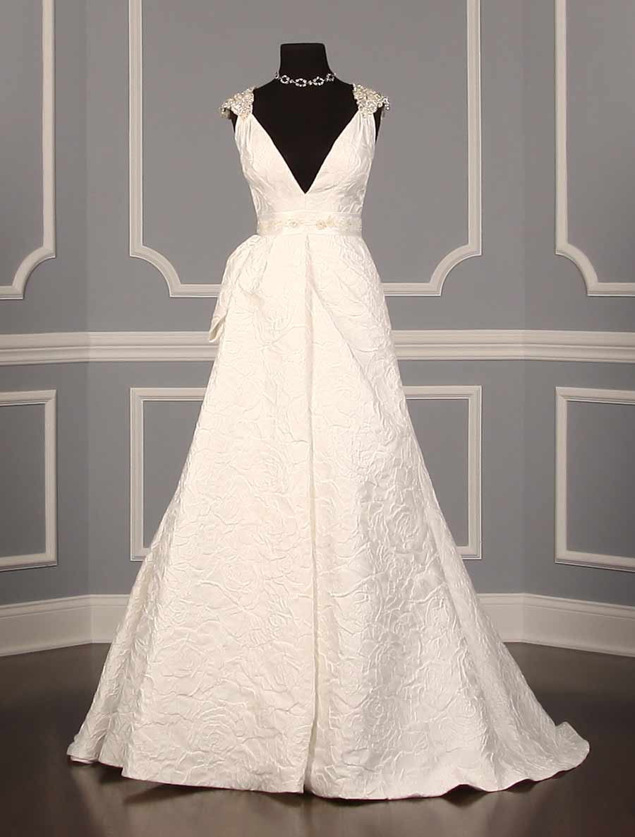 B515 Bridal White Embellished Bridal Sash