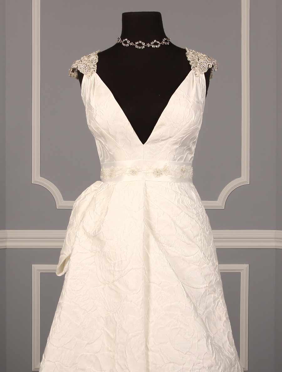 B515 Bridal White Embellished Bridal Sash