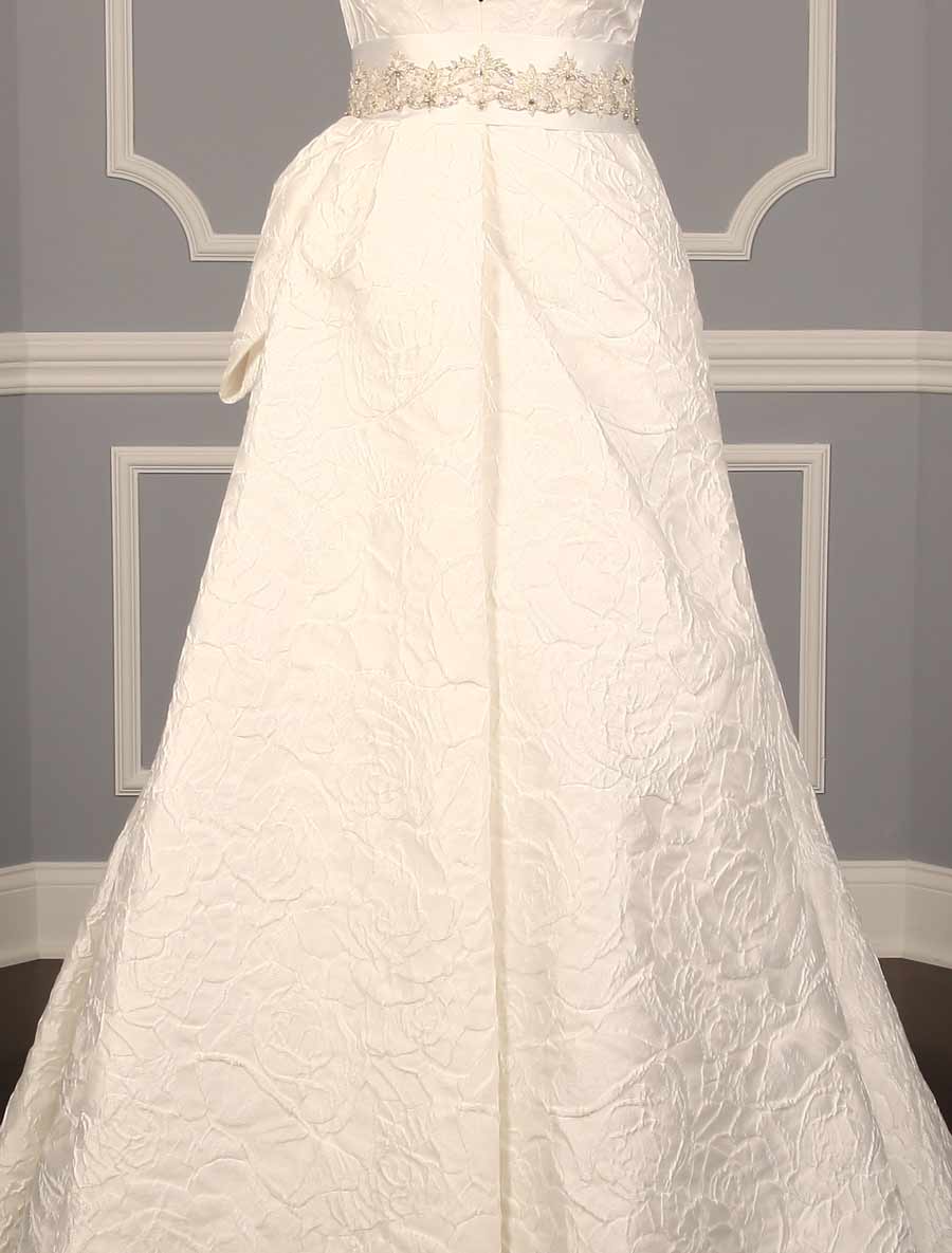 B602 Bridal White Embellished Bridal Sash