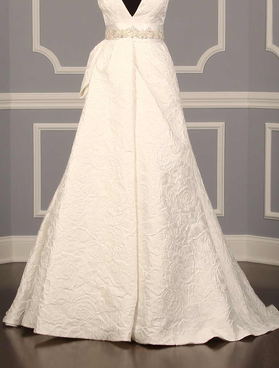 B602 Bridal White Embellished Bridal Sash