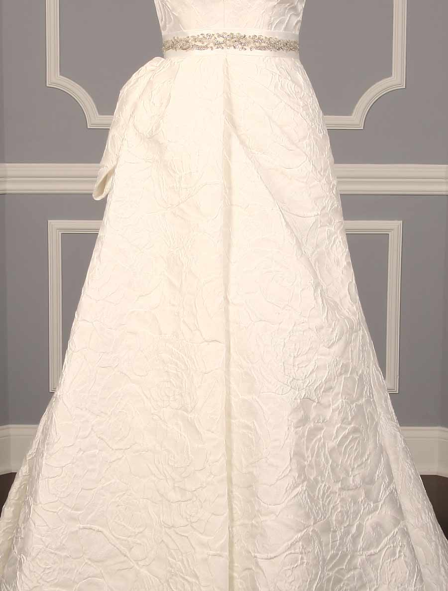 B560 Bridal White Embellished Bridal Sash