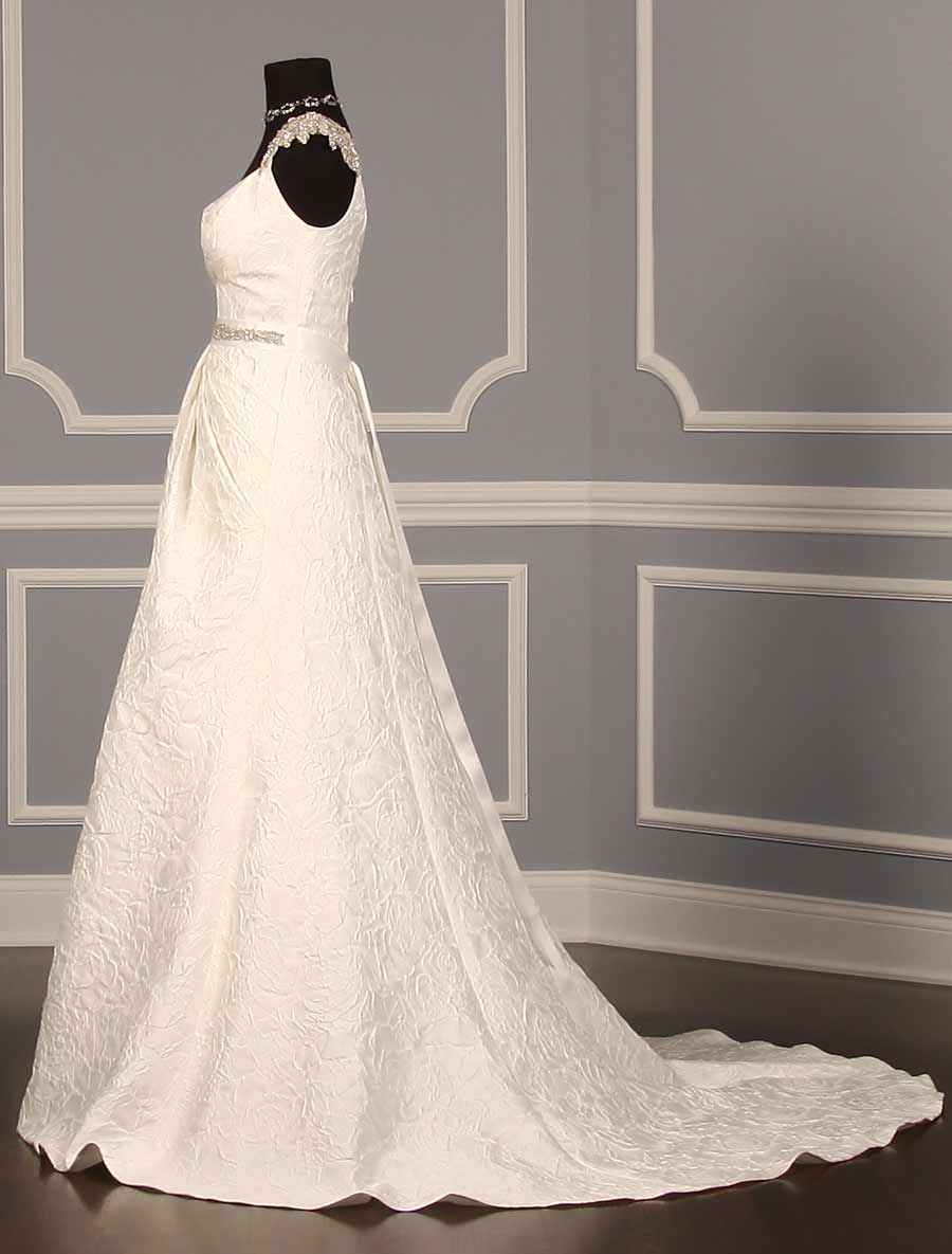 B560 Bridal White Embellished Bridal Sash