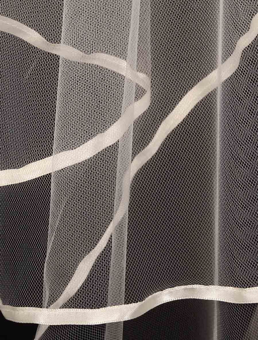 YDD Exclusive S499VL Diamond White Chapel Length Oval Bridal Veil