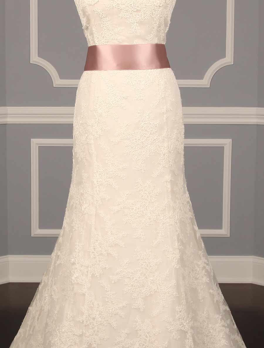 Misty Rose Double Faced Satin Ribbon Sash