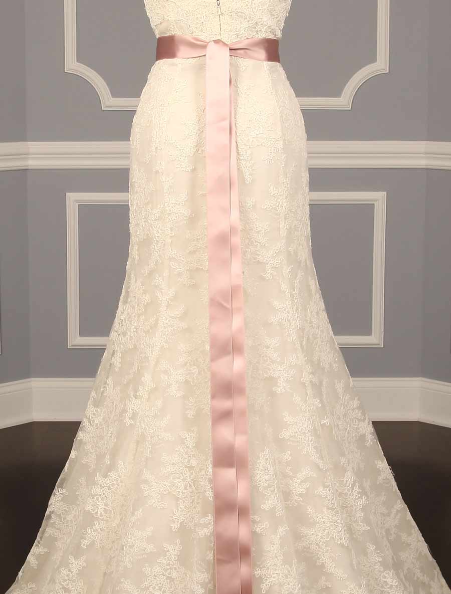 Misty Rose Double Faced Satin Ribbon Sash