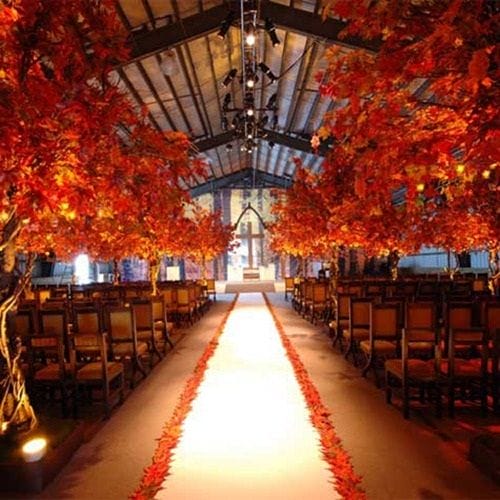 Fall Wedding Ceremony Decor
