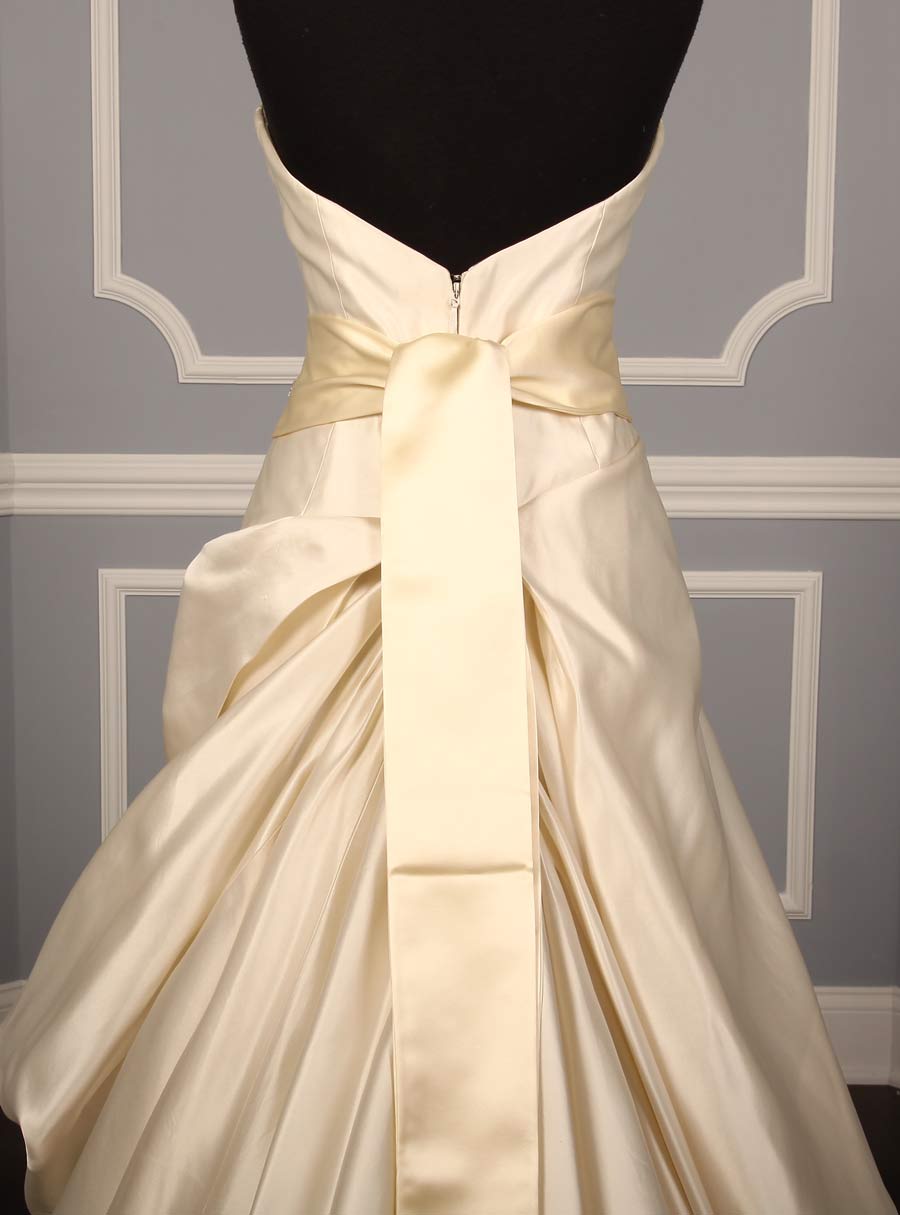 B509 Cream Embellished Bridal Sash