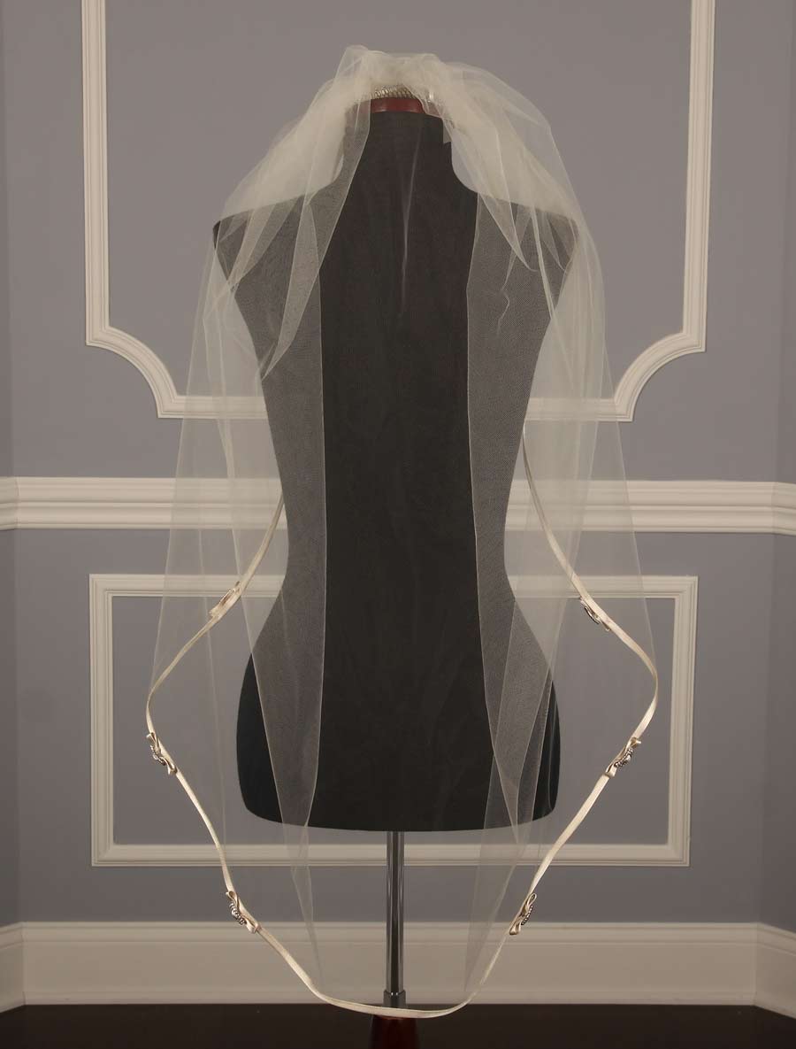 Toni Federici 50-98 Dora Ivory Waist Length Bridal Veil