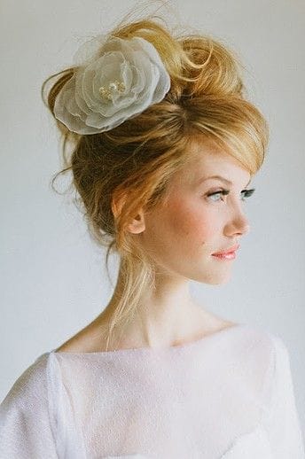 Chic bun for wedding