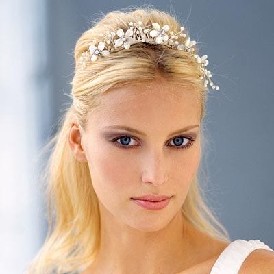 Medium wedding hairstyle