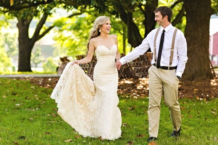 Andrea in her Ines Di Santo Wedding Dress from Your Dream Dress