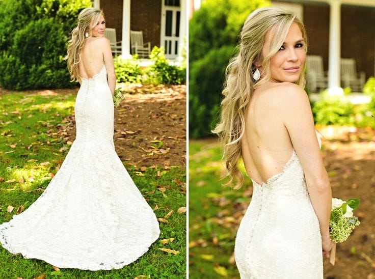 Andrea in her Ines Di Santo Wedding Dress from Your Dream Dress