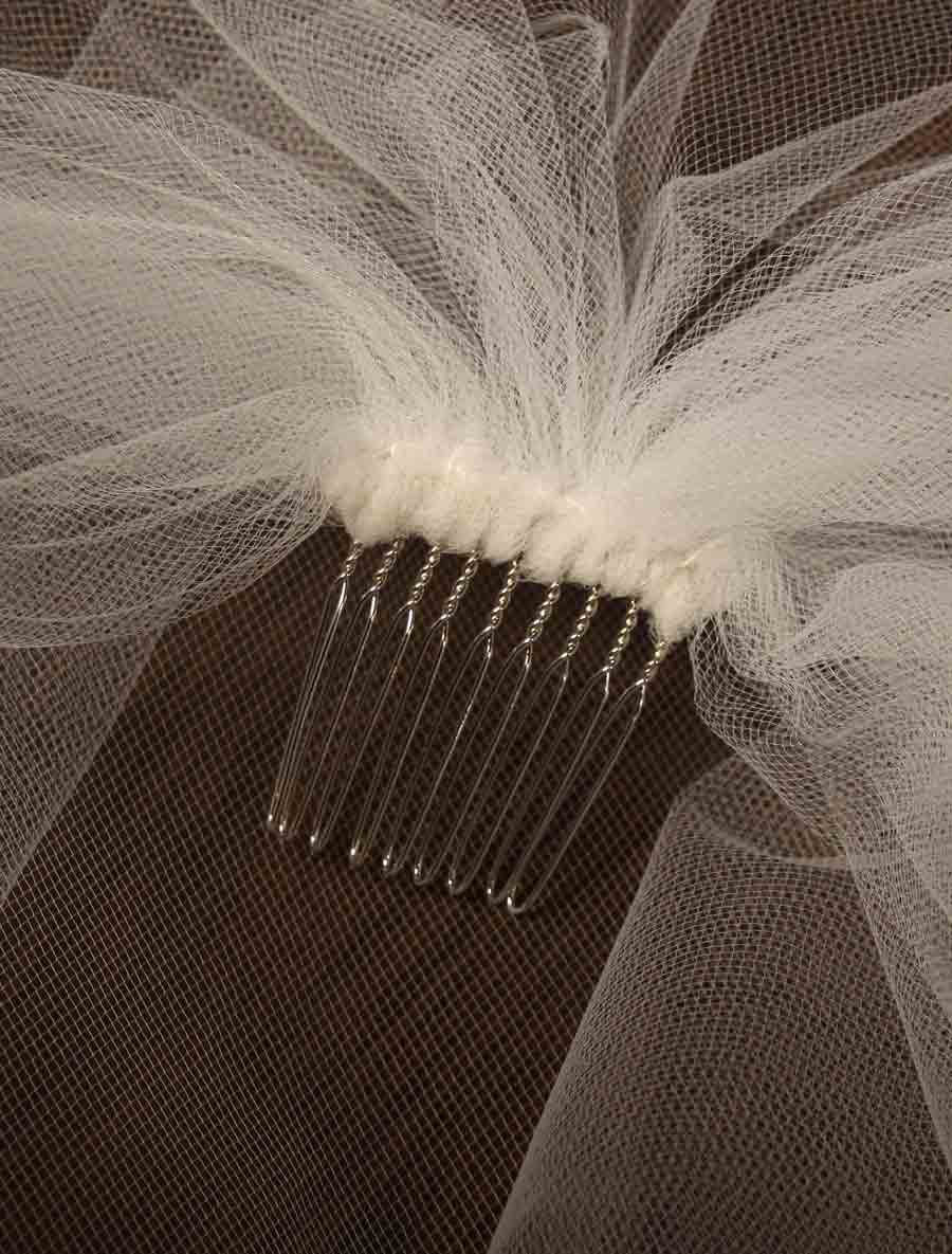 Your Dream Dress Exclusive 5104 Diamond White Waist Length Blusher Bridal Veil