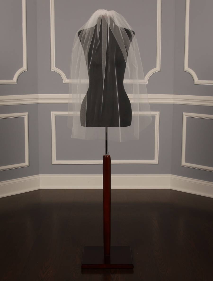 Your Dream Dress Exclusive 5104 Diamond White Waist Length Blusher Bridal Veil