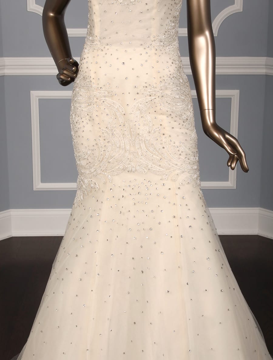 Ines Di Santo Alexa Wedding Dress Front Skirt Detail